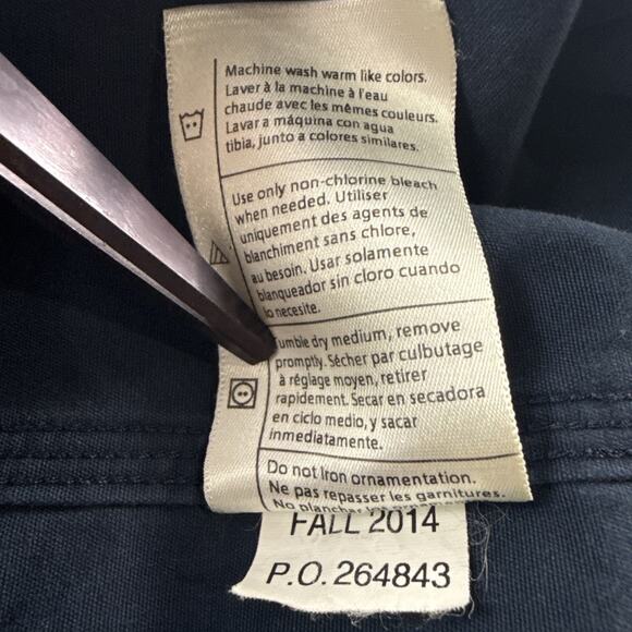 Carhartt Men's Trade Navy Blue Work Canvas Long Sleeve Work Shirt Size XL - Picture 9 of 9